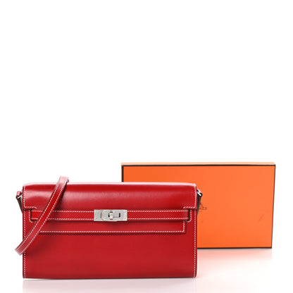 Hermes Box Kelly Wallet To Go Rouge Piment 13 of 13