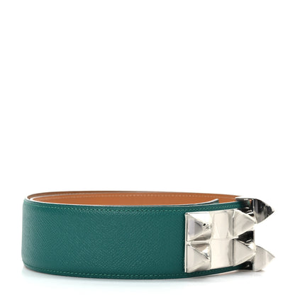 Hermes Epsom Collier De Chien CDC Belt 90 36 Malchite 2 of 5