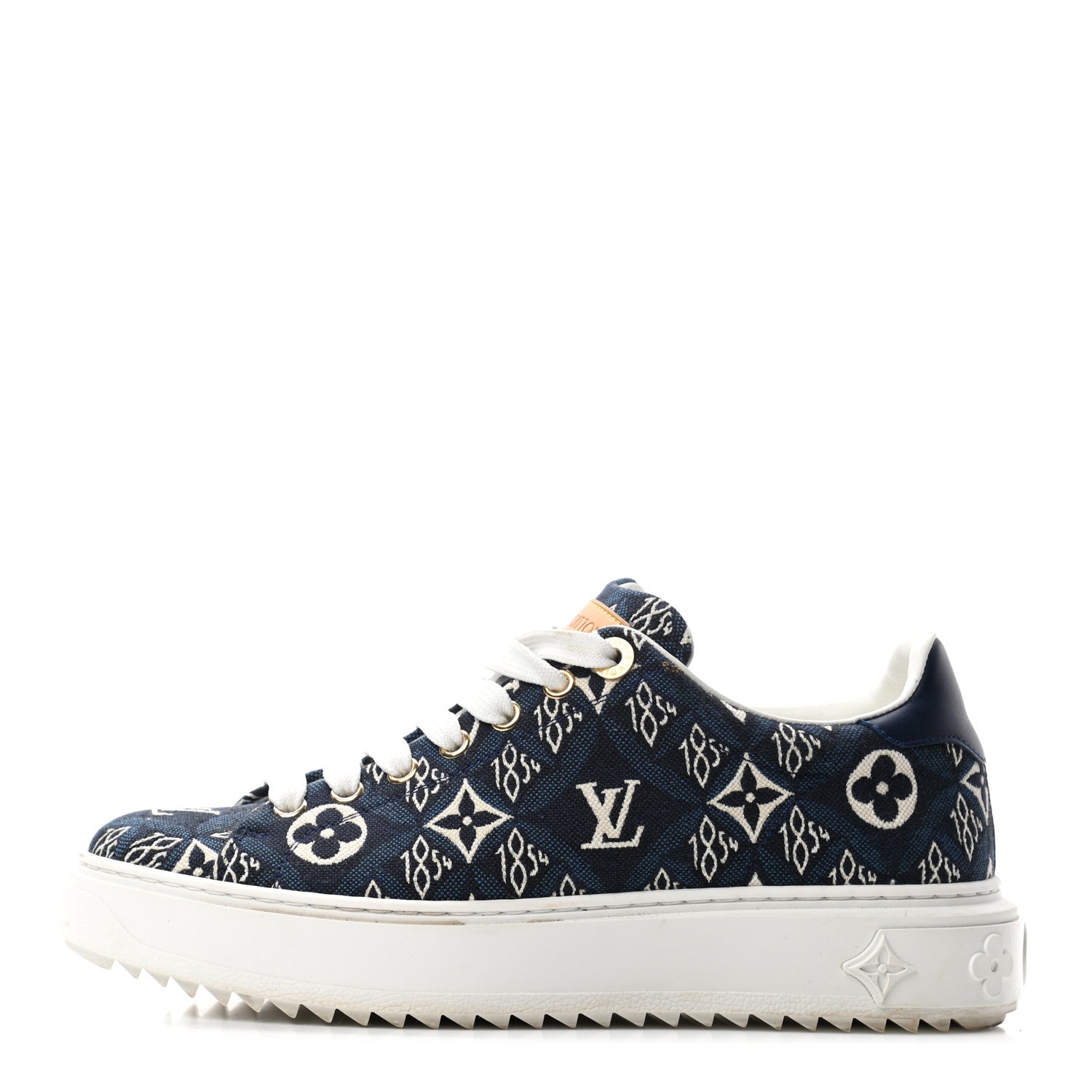 Louis Vuitton Jacquard Since 1854 Time Out Sneakers 38 Blue 1 of 7
