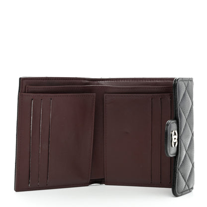 Chanel Caviar Quilted Compact Flap Wallet Black 5 of 13