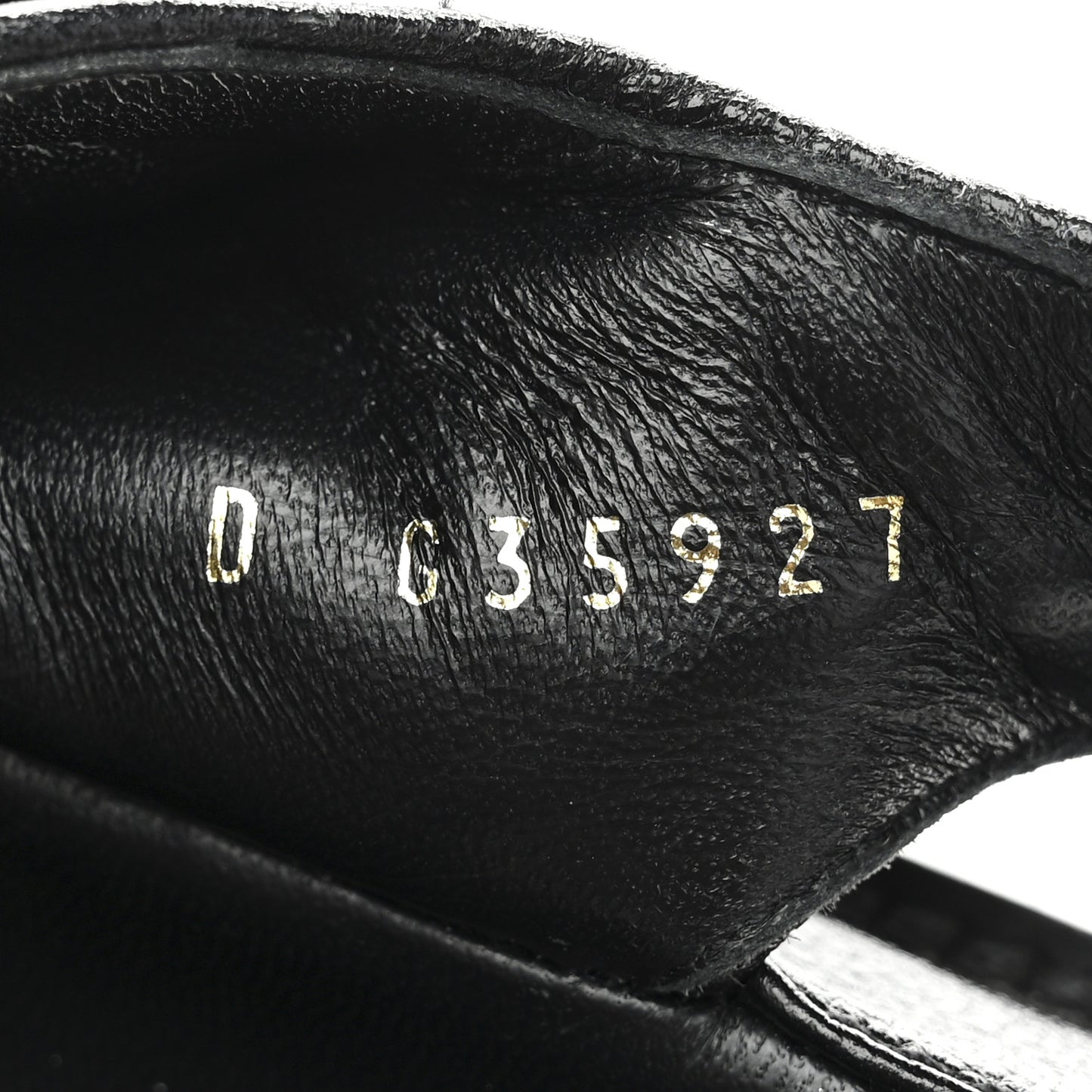 Grained Calfskin Velcro Dad Sandals 40 Black