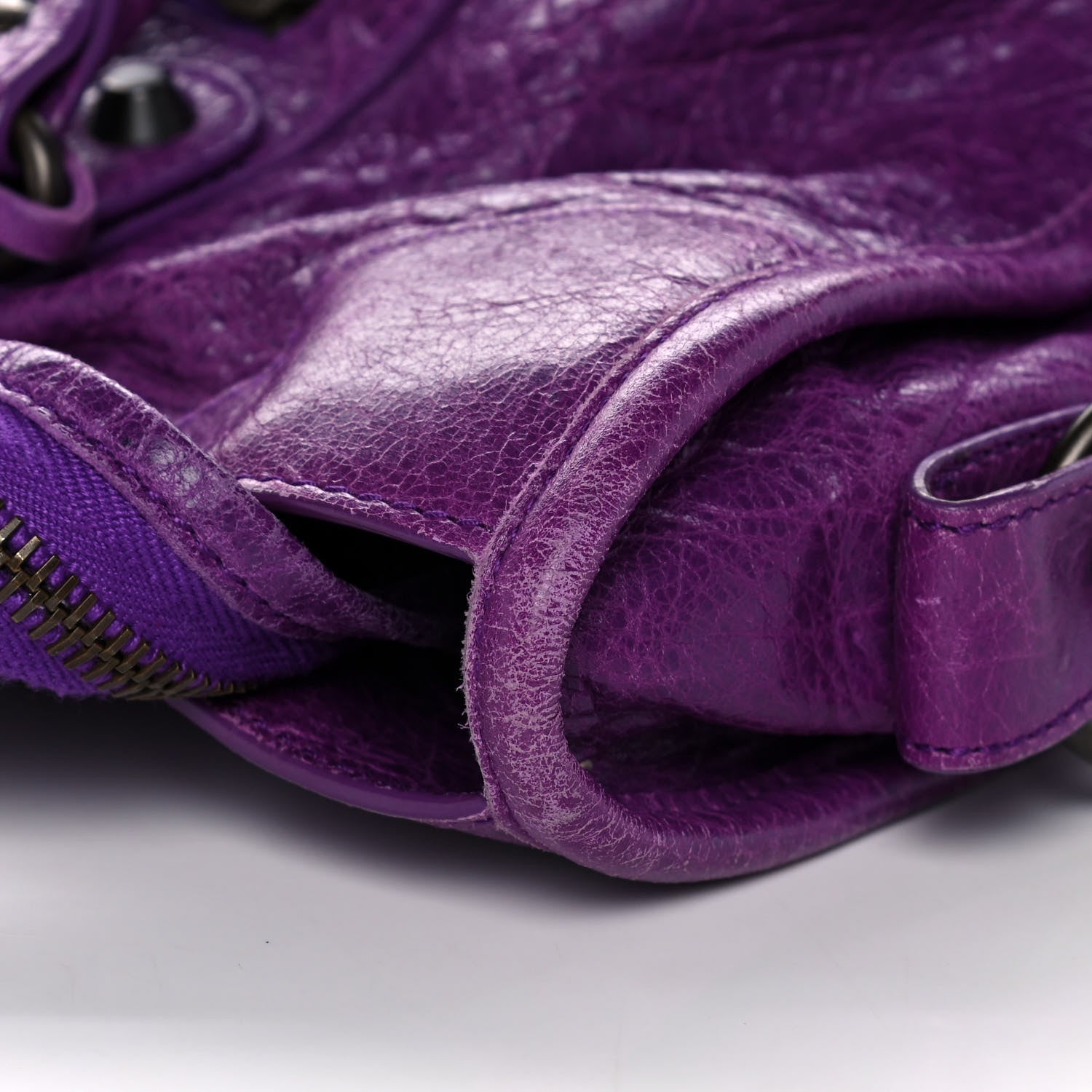 Balenciaga Agneau Classic Hardware City Dark Violet 9 of 14
