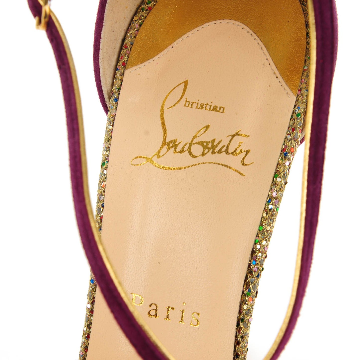 Suede Glitter 8 Mignons 120 Heels 39 Amethyst