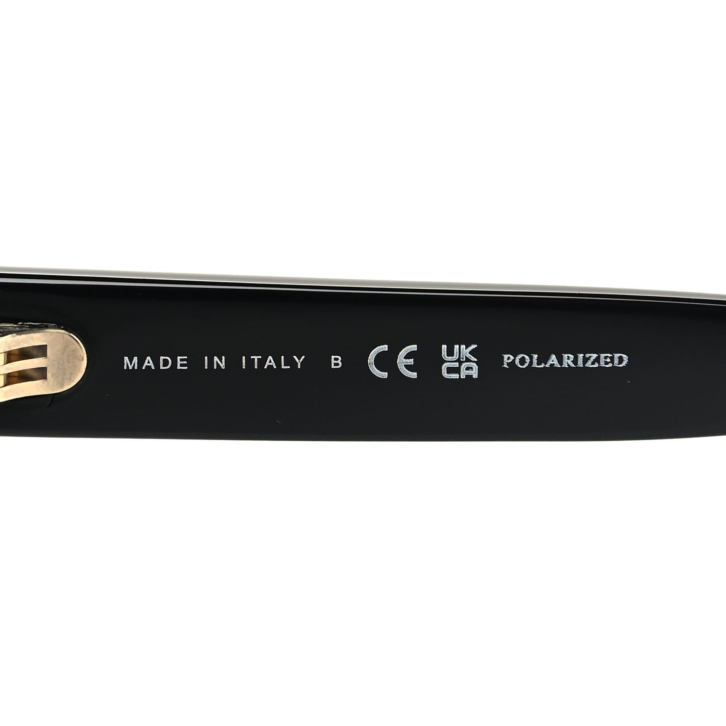 Acetate Polarized Pearl CC Square Sunglasses 5482-H-A Black