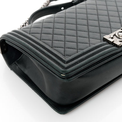 Chanel Calfskin Quilted New Medium Boy Flap Black 9 of 13