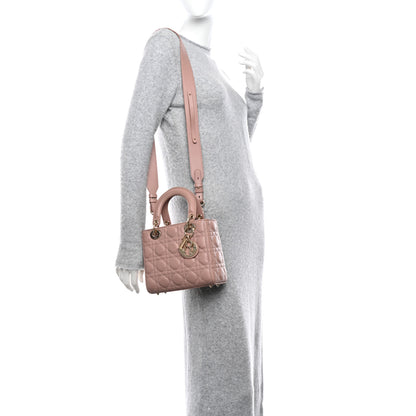 Christian Dior Lambskin Cannage Small My ABCDior Lady Dior Fard 2 of 15