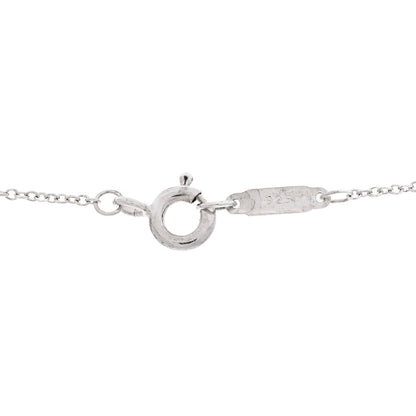 Tiffany Sterling Silver Open Heart Pendant Necklace 6 of 7