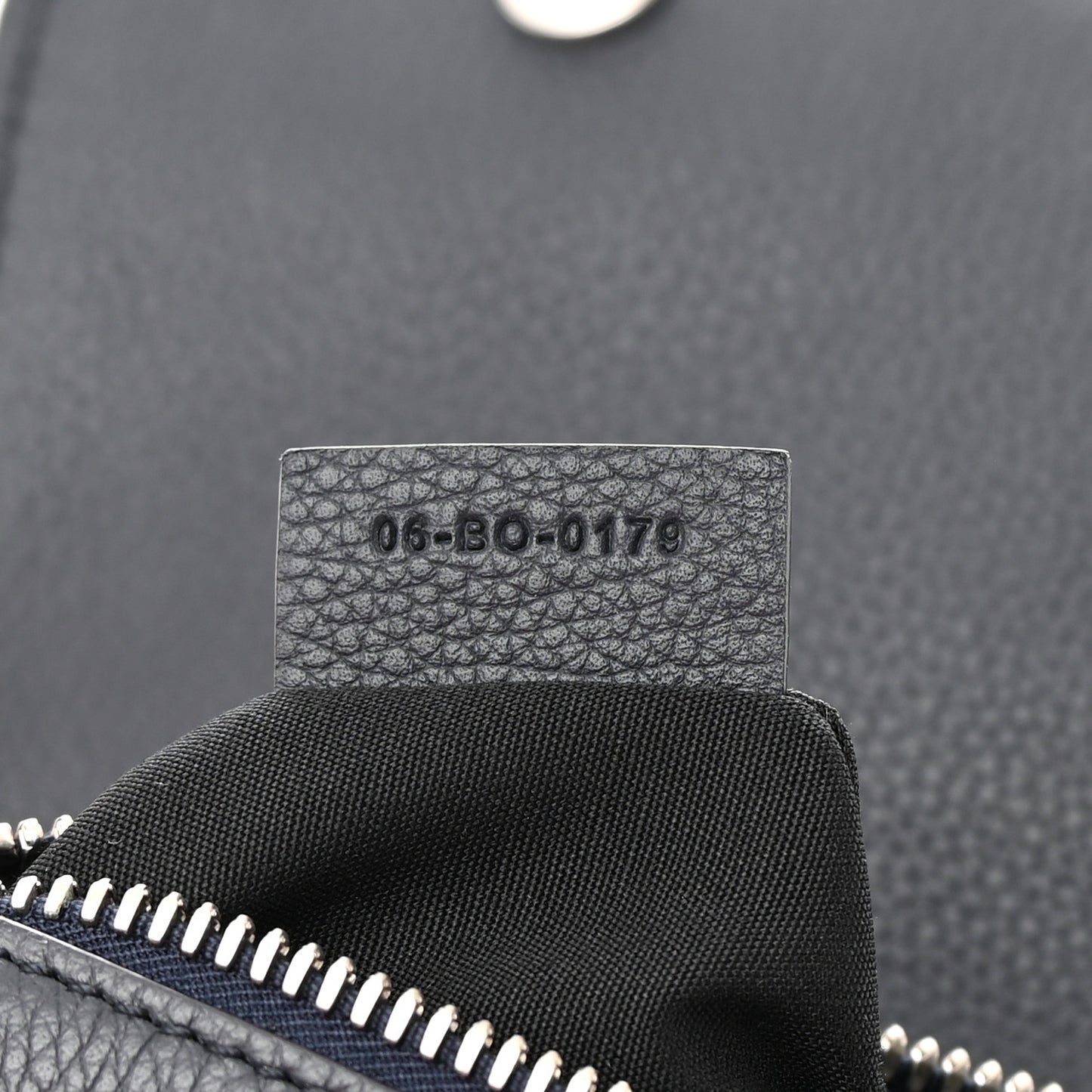Grained Calfskin Mens Saddle Bag Navy Blue