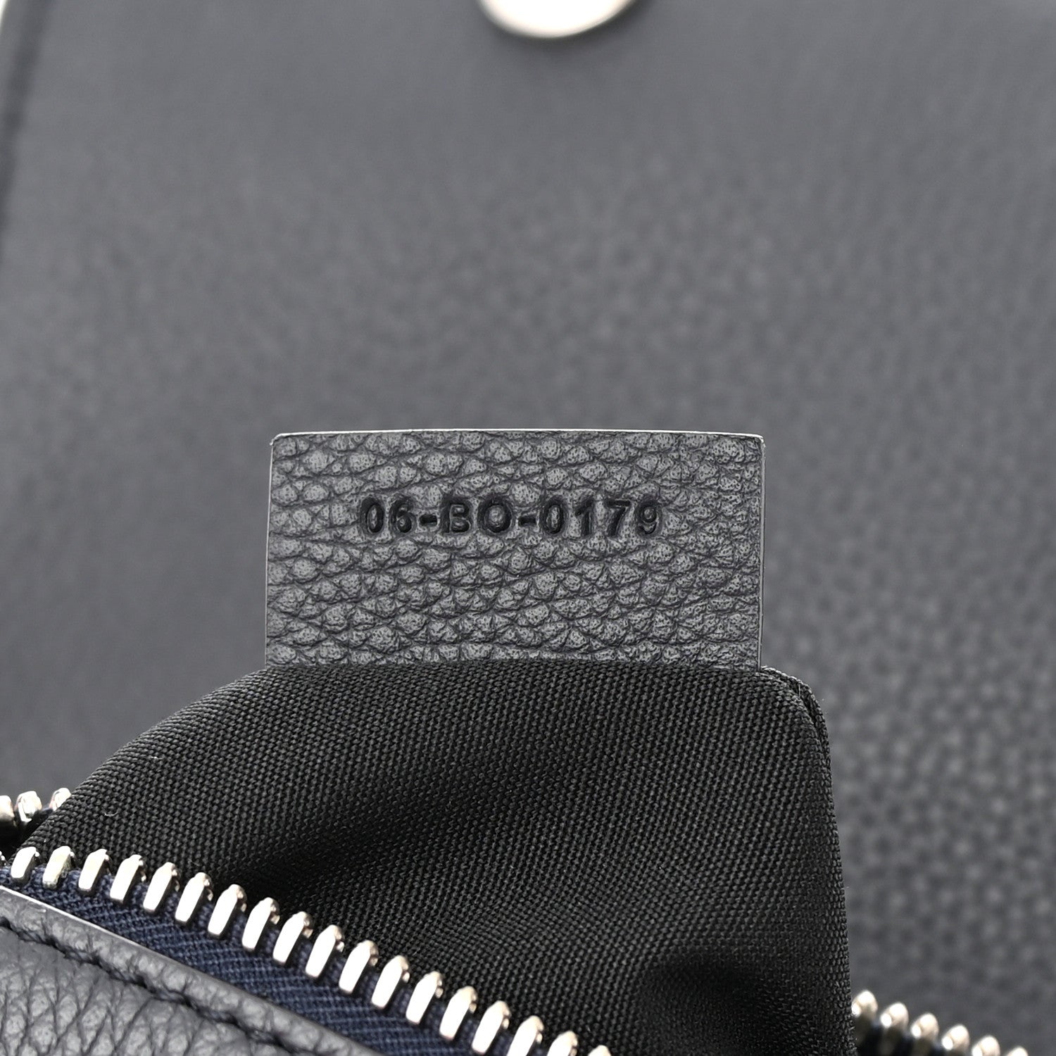 Christian Dior Grained Calfskin Mens Saddle Bag Navy Blue 7 of 11