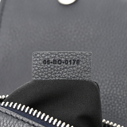 Christian Dior Grained Calfskin Mens Saddle Bag Navy Blue 7 of 11
