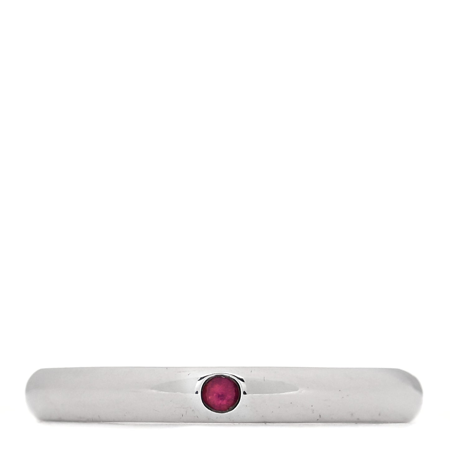 Sterling Silver Ruby Elsa Peretti Band Ring 50 5.5