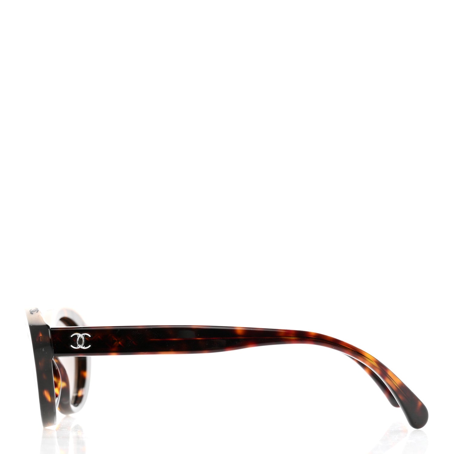 Chanel Acetate Oval Sunglasses 5416 Tortoise Beige 3 of 9