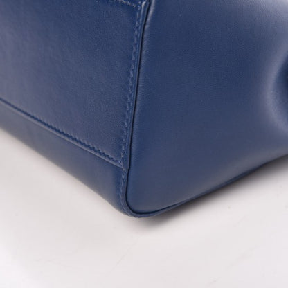 Fendi Nappa Mini Peekaboo Iconic Satchel True Blue 11 of 11
