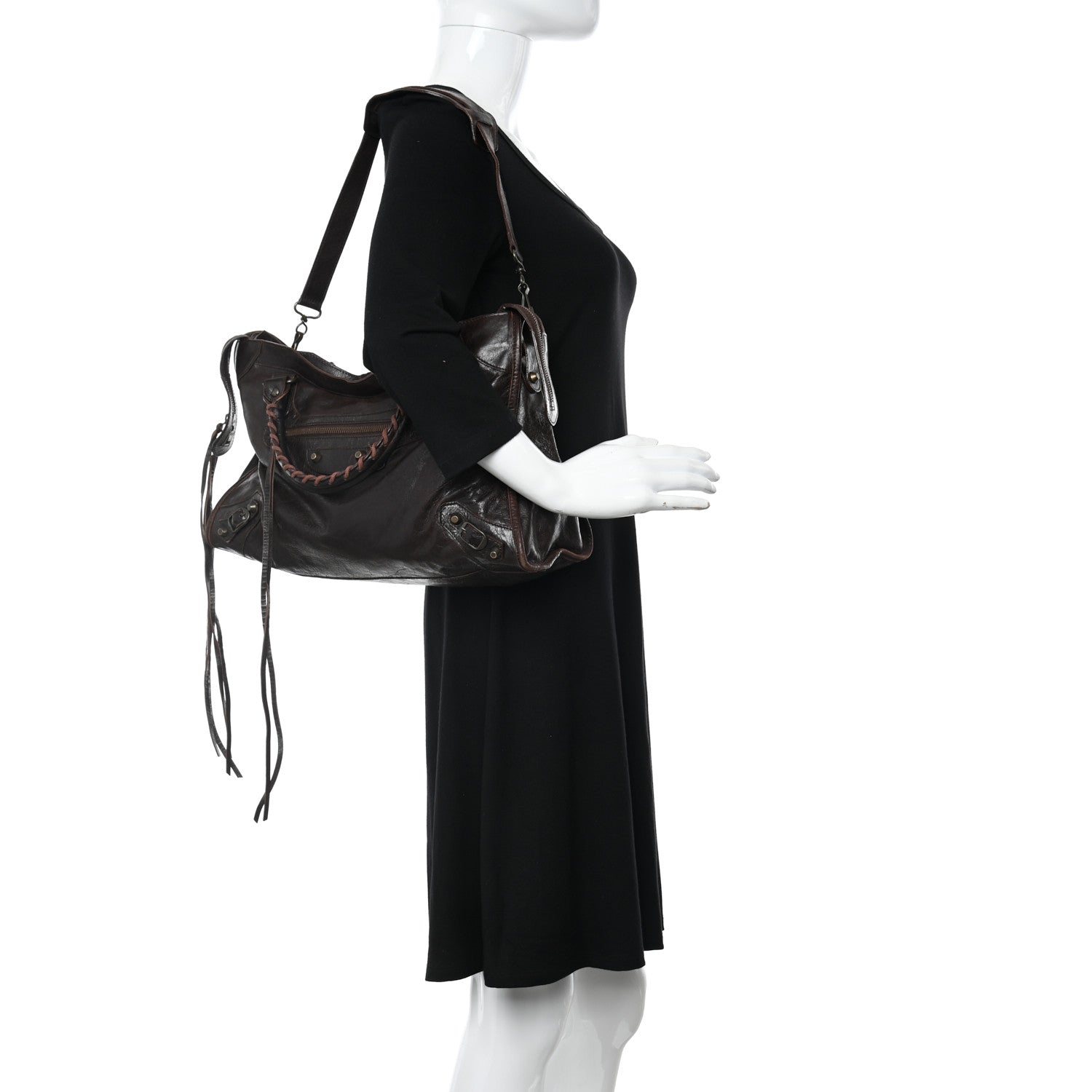 Balenciaga Agneau Classic Hardware City Cigare Fonce 2 of 19
