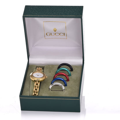 Gucci Stainless Steel 26mm Rice Link Interchangeable Bezel Quartz Watch 9 of 9