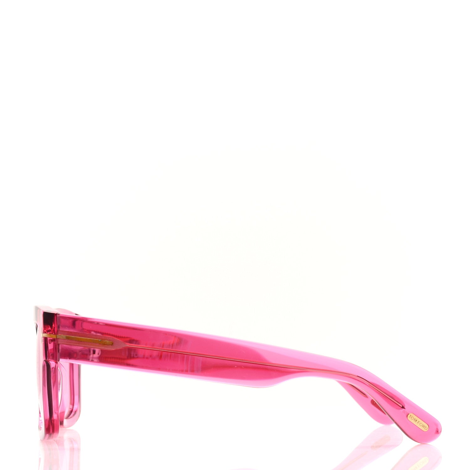 Tom Ford Acetate Fausto Sunglasses TF711 Transparent Pink 3 of 8