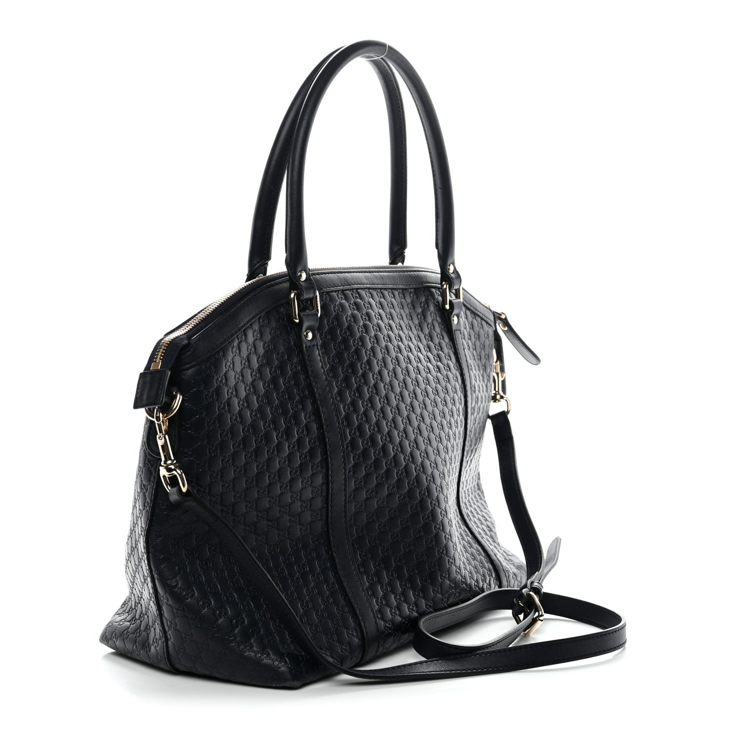 Gucci Soft Microguccissima Dome Satchel Navy 3 of 14