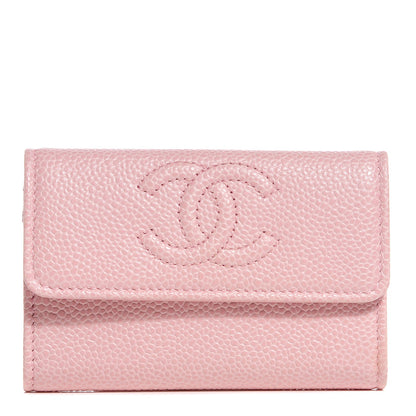 Chanel Caviar CC Timeless Card Holder Pink 1 of 9