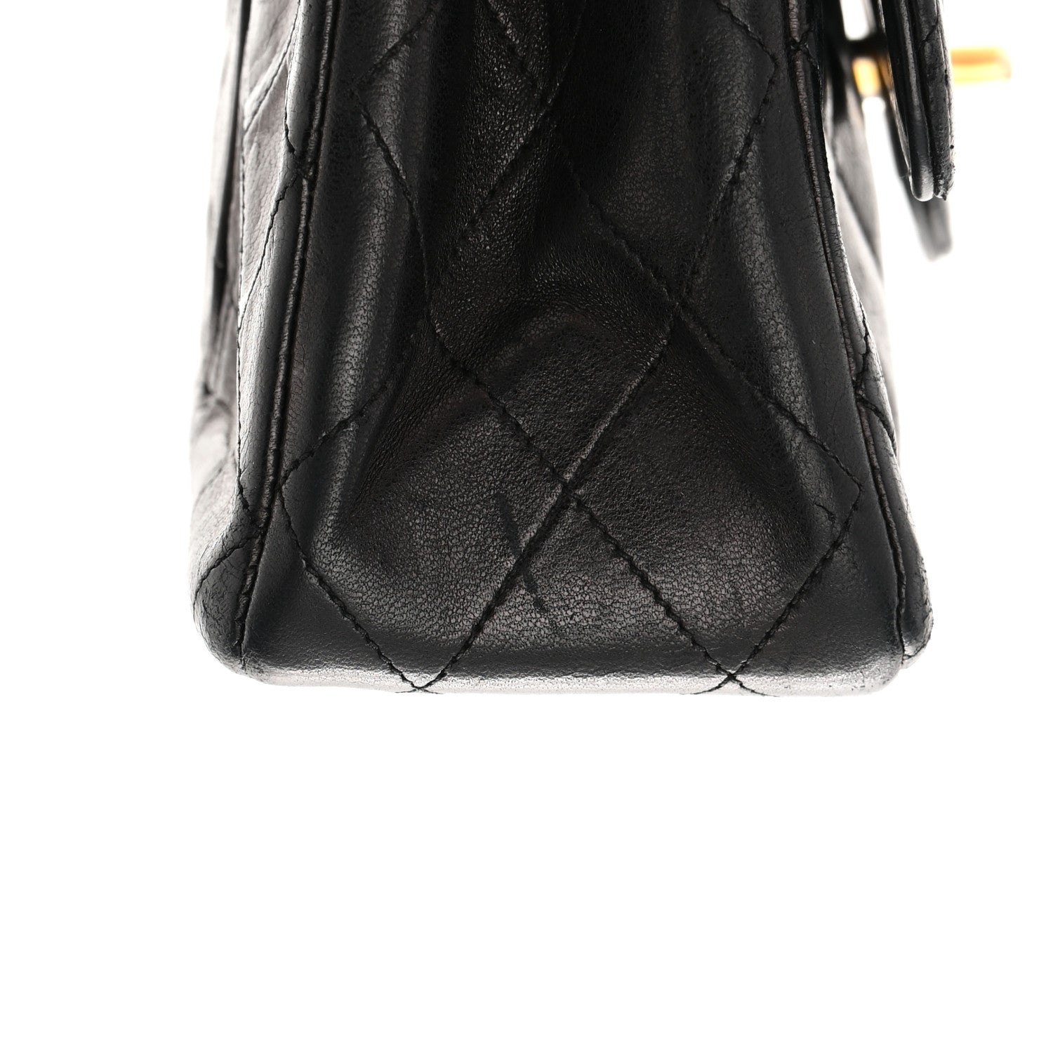 Chanel Lambskin Quilted Medium Double Flap Black 23 of 25