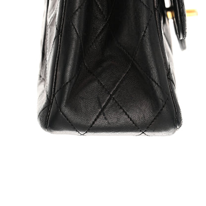 Chanel Lambskin Quilted Medium Double Flap Black 23 of 25
