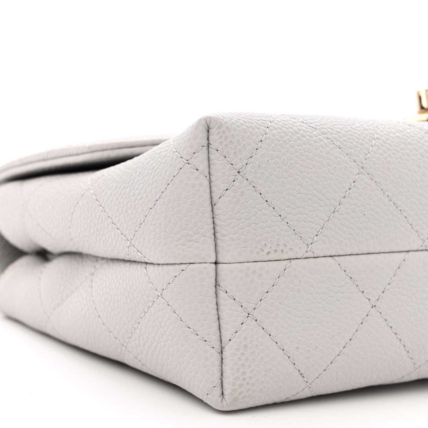 Chanel Caviar Quilted Small City Walk Flap Light Grey 9 of 10