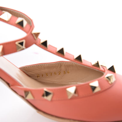 Valentino Garavani Nappa Rockstud Ankle Strap 65mm Pumps 36 Coral 10 of 14