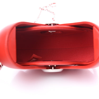 Chanel Lambskin Evening In the Air Bag Red 4 of 8