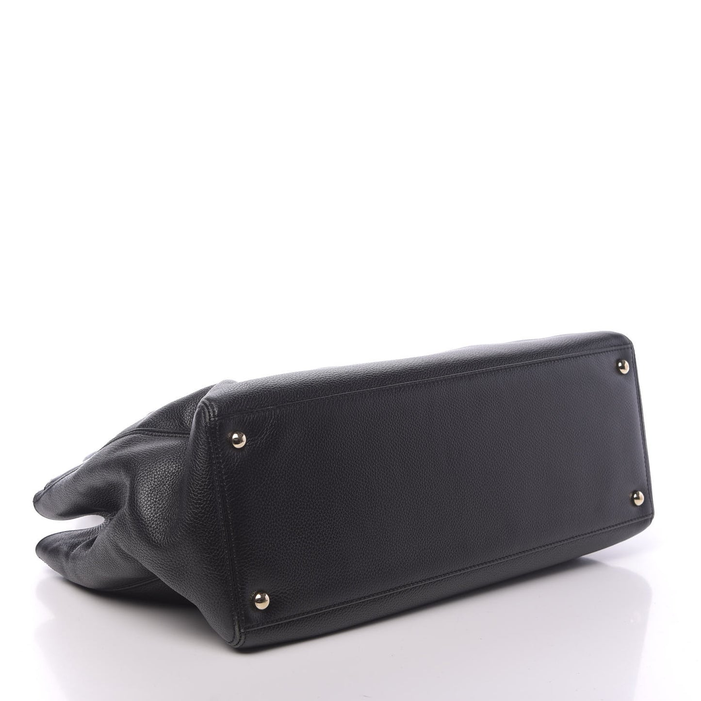 Calfskin Cerf Shopper Tote Black
