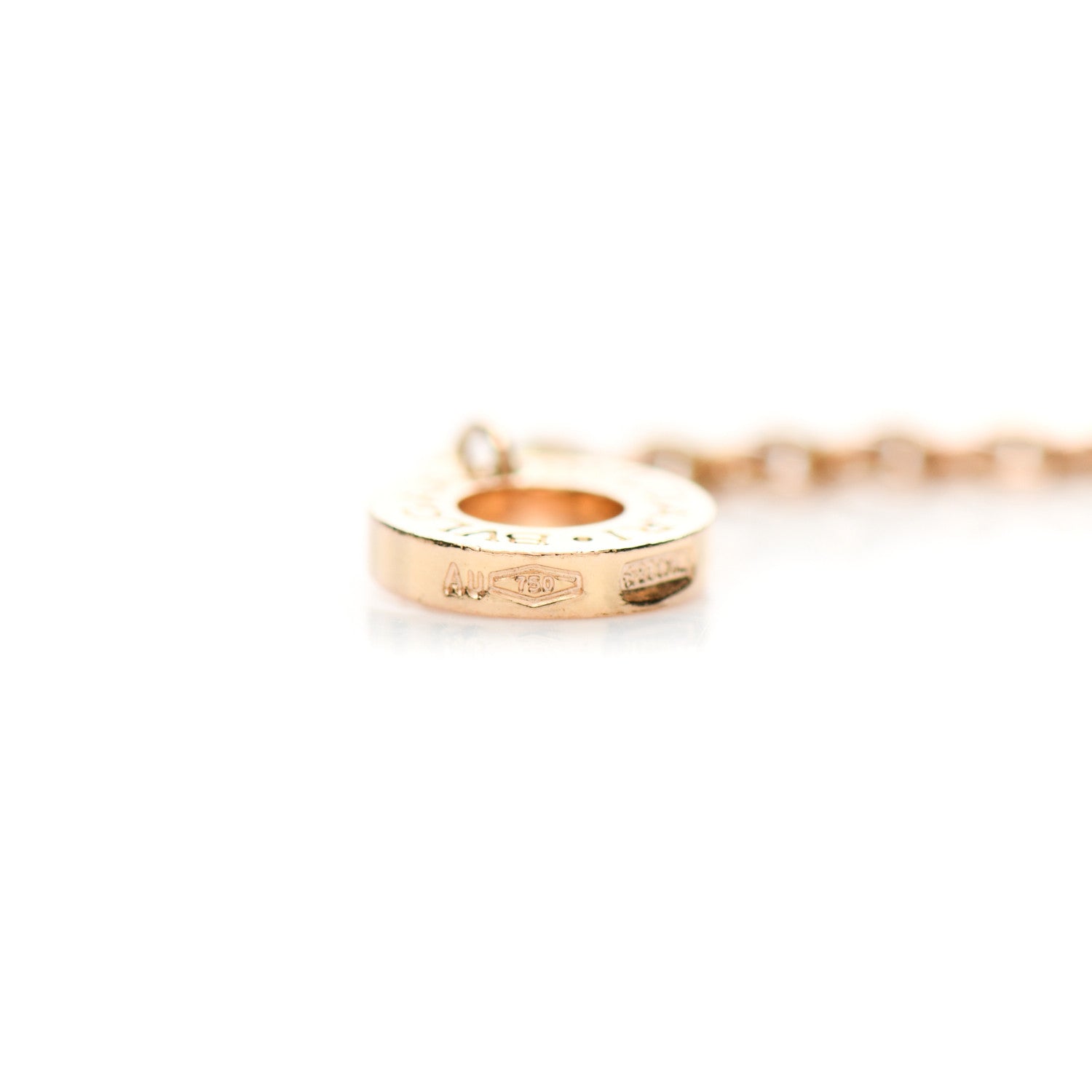 Bulgari 18K Rose Gold B.Zero1 Pendant Necklace 5 of 7