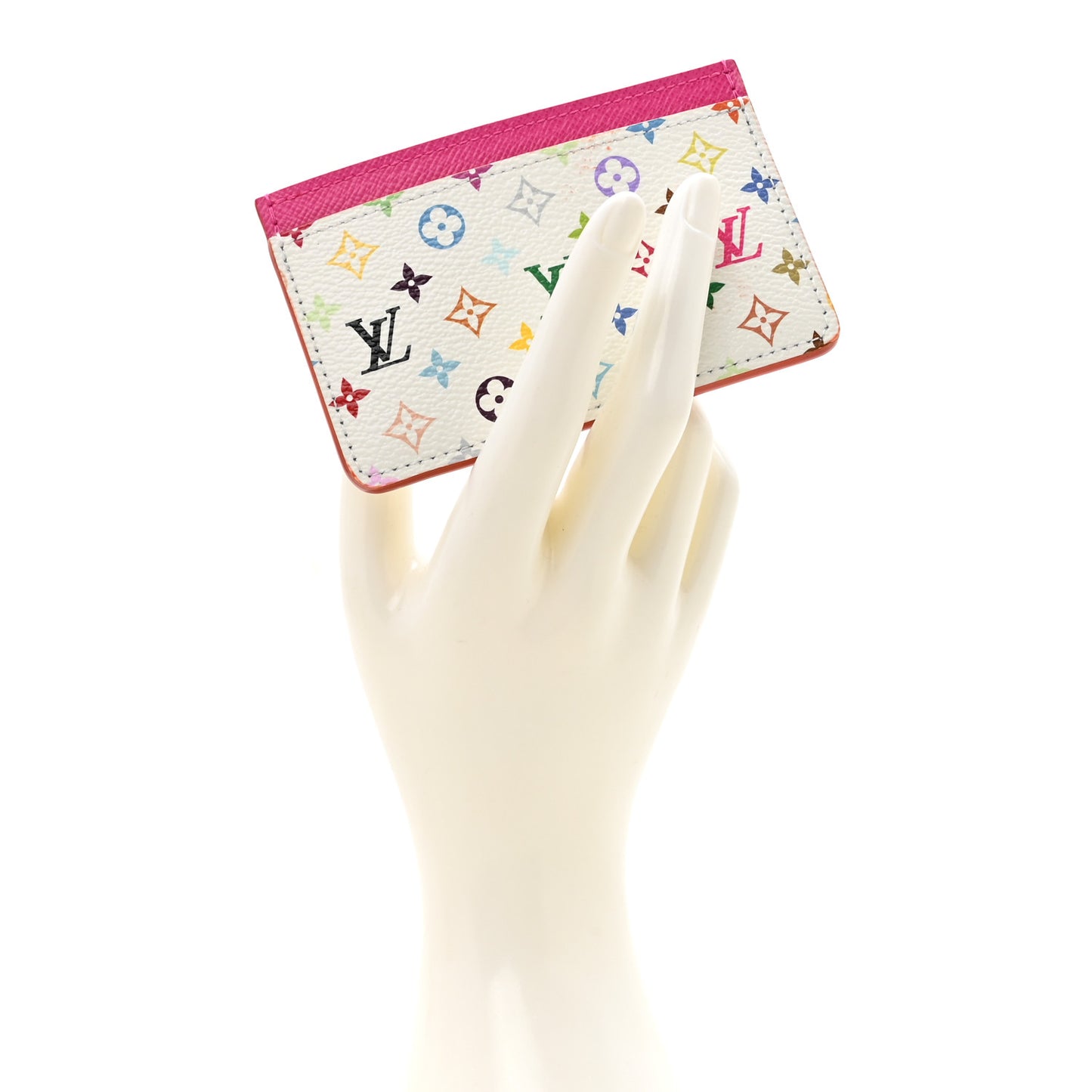 LV X TM Monogram Multicolor Card Holder Kawaii Pink