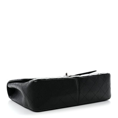 Chanel Caviar Quilted Jumbo Single Flap Black 4 of 12