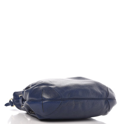 Burberry Grainy Calfskin Medium Wilenmore Hobo Blue 4 of 10