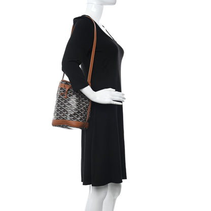 Goyard Goyardine Petit Flot Bucket Bag PM Black Gold 3 of 9