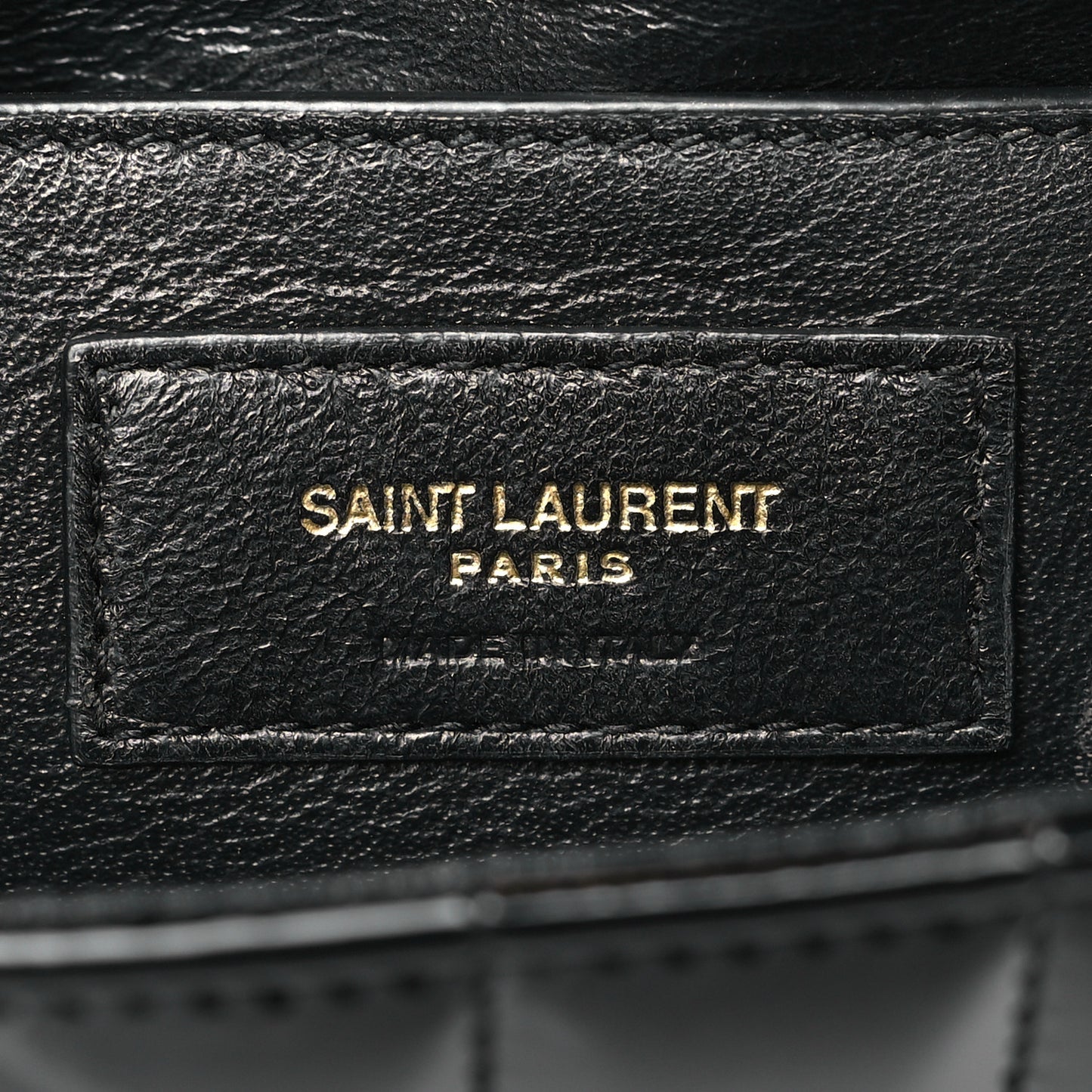 Patent Calfskin Matelasse Monogram Medium Vicky Chain Bag Black