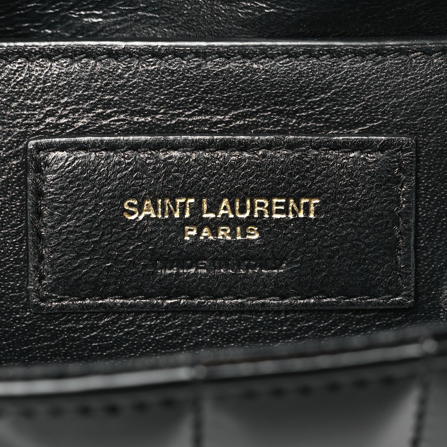 Saint Laurent Patent Calfskin Matelasse Monogram Medium Vicky Chain Bag Black 6 of 10
