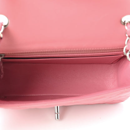Chanel Lambskin Quilted Mini Rectangular Flap Pink 5 of 9