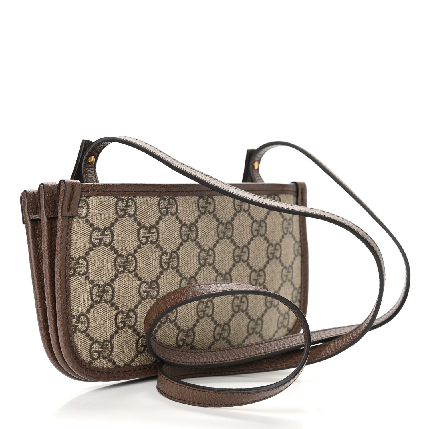 Gucci GG Supreme Monogram Web Ophidia Crossbody Beige New Acero 3 of 10