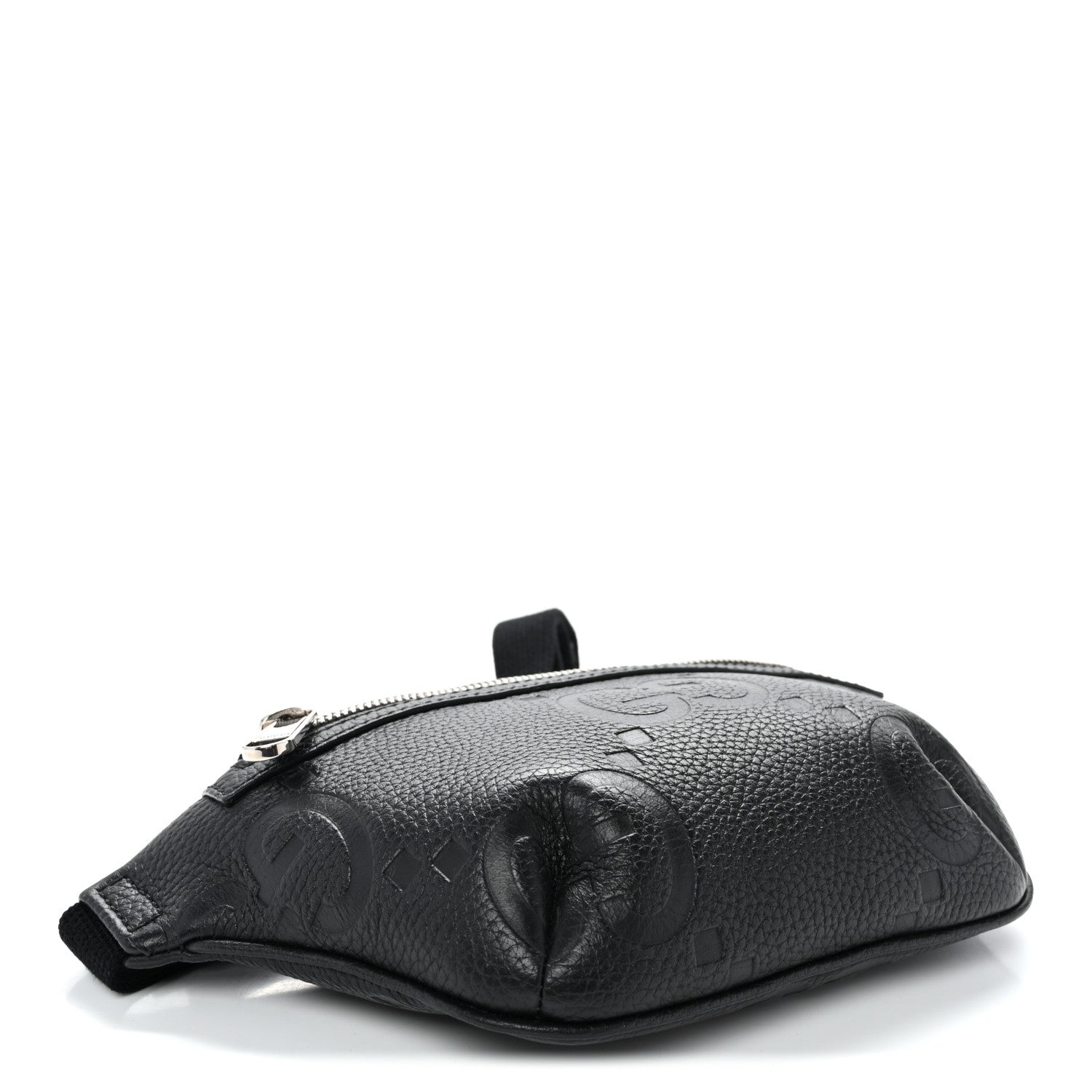 Gucci Piuma Calfskin Jumbo GG Embossed Small Belt Bag Black 3 of 9