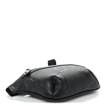 Gucci Piuma Calfskin Jumbo GG Embossed Small Belt Bag Black 3 of 9