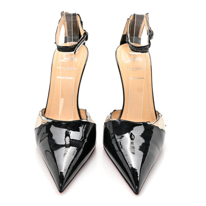 Christian Louboutin X MAISON MARGIELA Patent Bilougiela 25 Pumps 37.5 Black 3 of 9