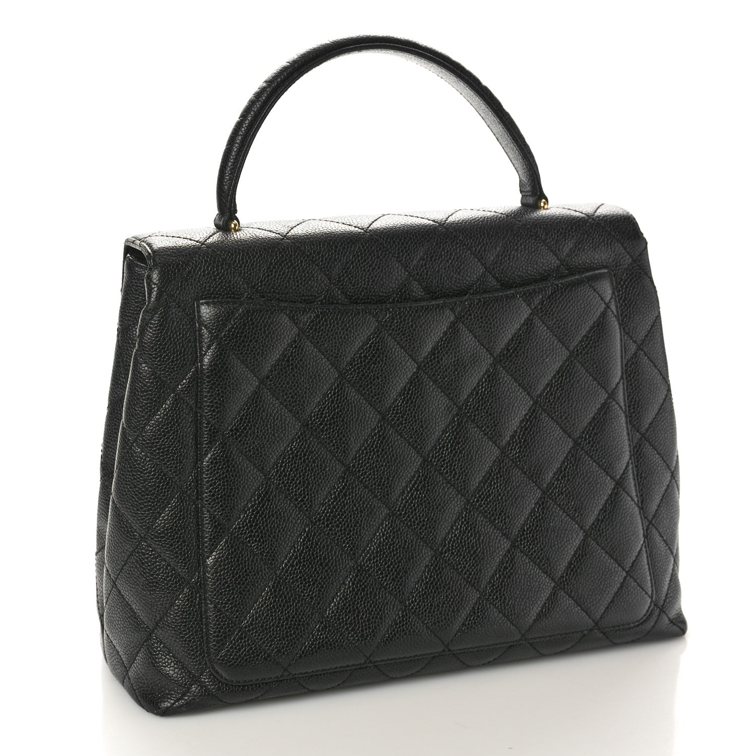 Chanel Caviar Quilted Jumbo Kelly Flap Black 3 of 11