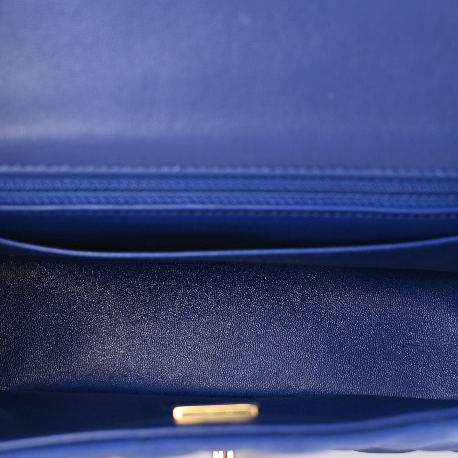 Chanel Satin Quilted Mini Rectangular Flap Blue 5 of 11