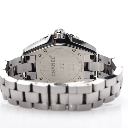 Chanel Titanium Ceramic 33mm J12 Chromatic Quartz Watch 6 of 8