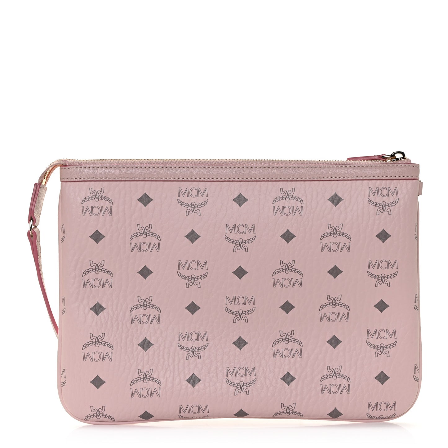 Visetos Medium Stark Wristlet Pouch Soft Pink