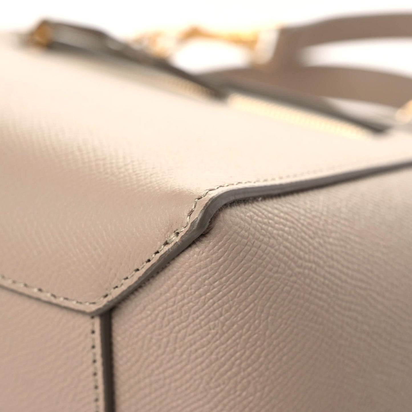 Grained Calfskin Micro Belt Bag Light Taupe