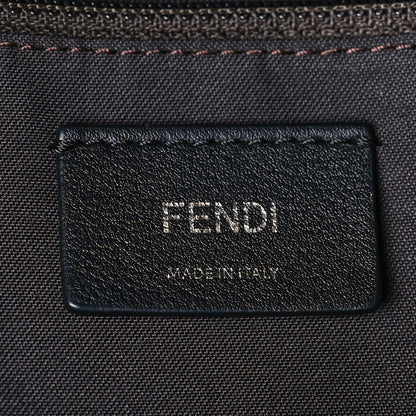 Fendi Nylon Vitello Elite Fox Goat Monster Eyes Studded Backpack Acciaio Pimento Multicolor 6 of 9