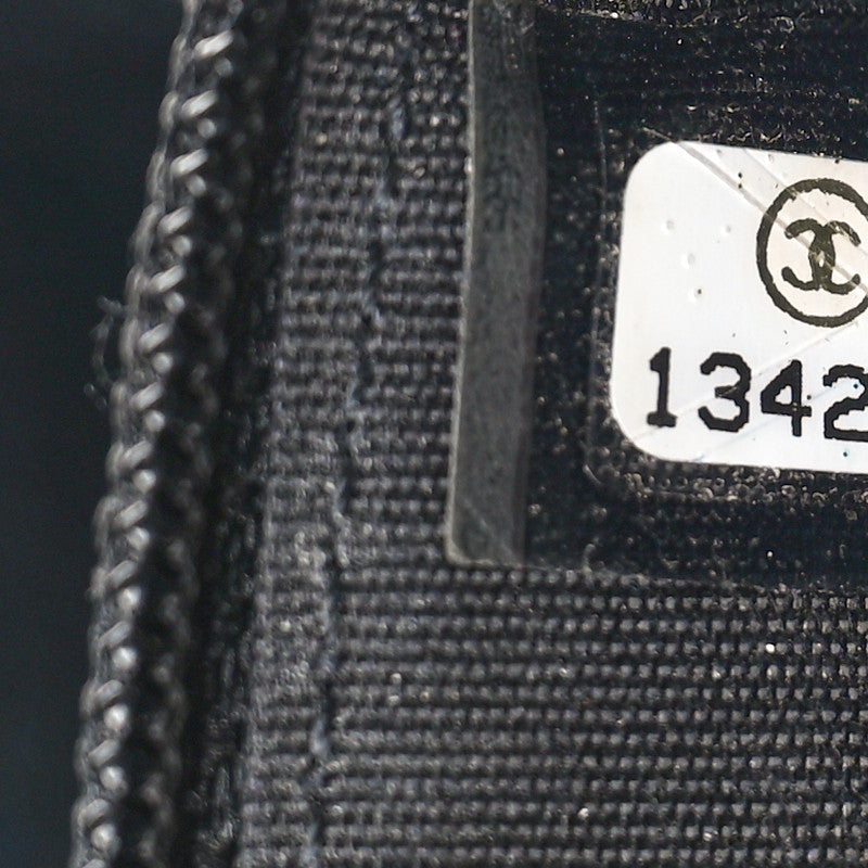 Chanel Caviar Sevruga Zip Around Wallet Black 7 of 9