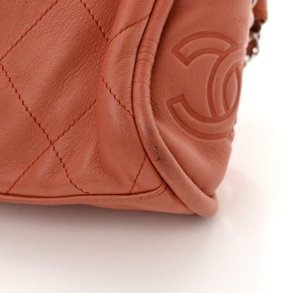 Chanel Lambskin Stitched Small Ultimate Soft Tote Pink 15 of 17