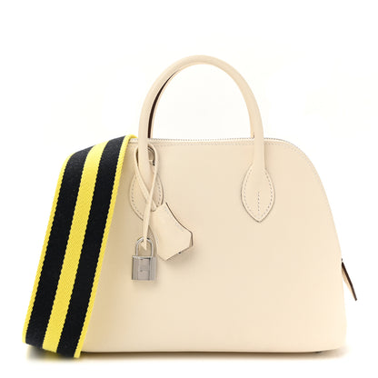 Hermes Epsom 1923 Sangle Bolide 25 Nata Bleu Indigo Lime 6 of 31
