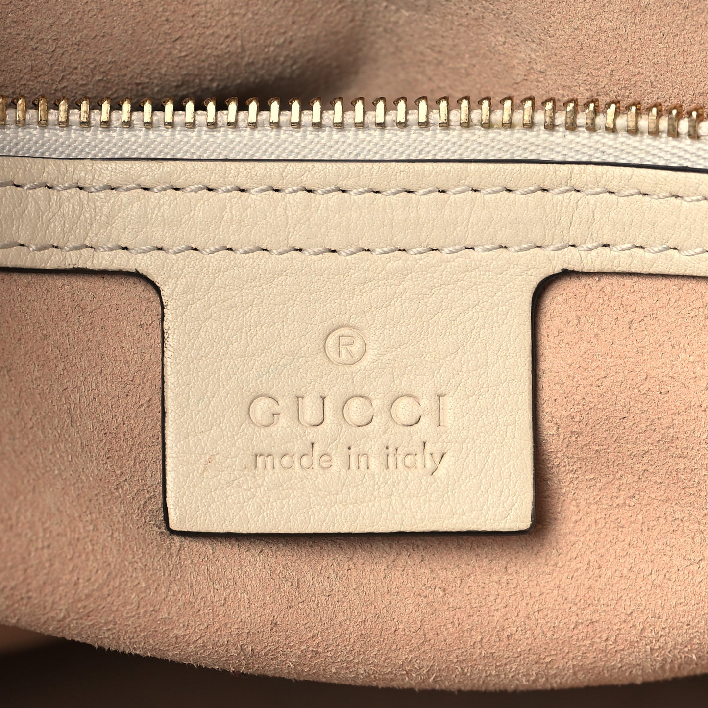 GG Supreme Monogram Medium Padlock Tote White